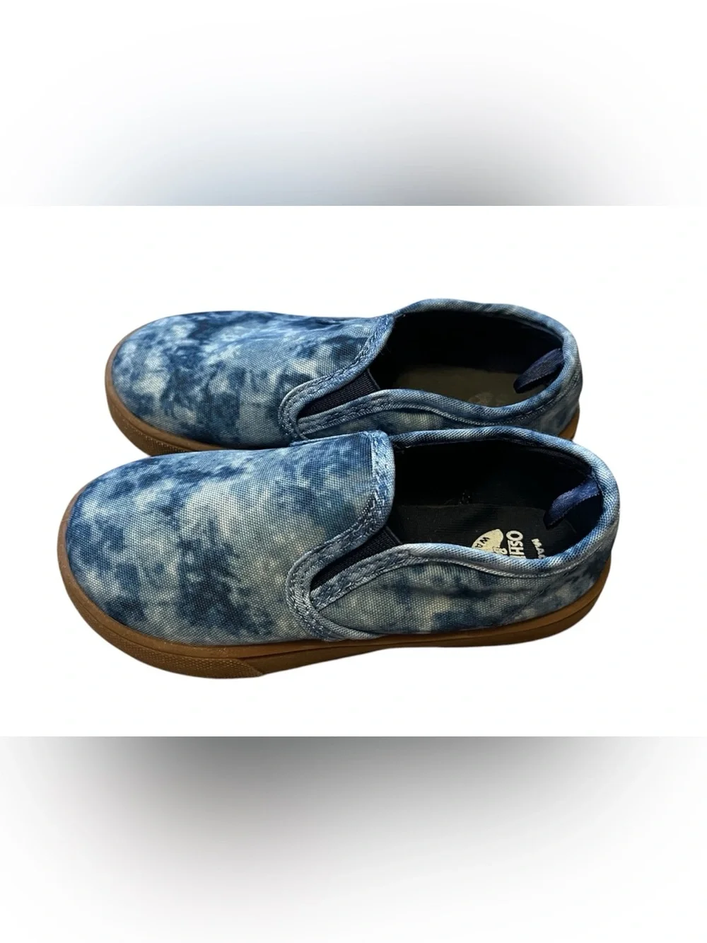Oshkosh Kids Slip-On Canvas Shoes in Blue Tie-Dye Size 11 EUC